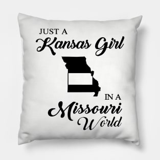 Just A Kansas Girl In A Missouri World Mom Pillow