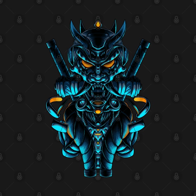 Cyber Oni Mask by FUJHINE