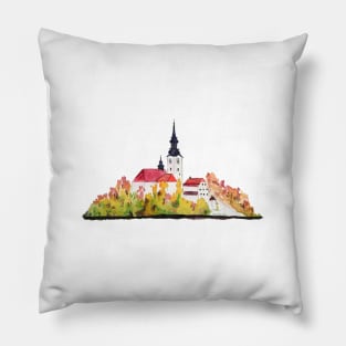 Slovenia  Bled Lake pilgrimage church dedicated to the Assumption of Mary Pillow