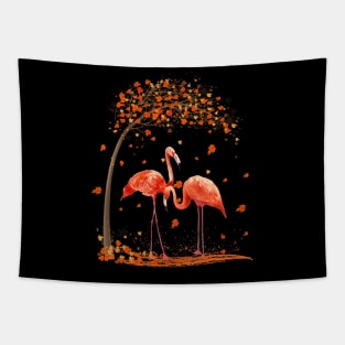 It's Fall Y'all Flamingo Hanksgiving Halloween Tapestry