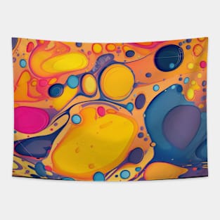 Abstract oil and water mix background Tapestry