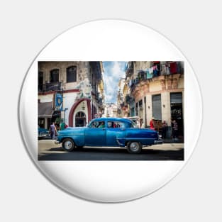 American car from the 50's in Havana, Cuba Pin