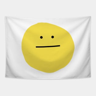 Neutral Smiley Face Tapestry