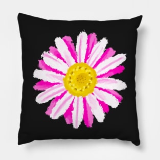 Pink Summer Daisy Pillow