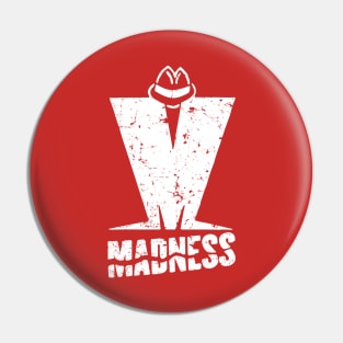 Madness - Retro White Pin