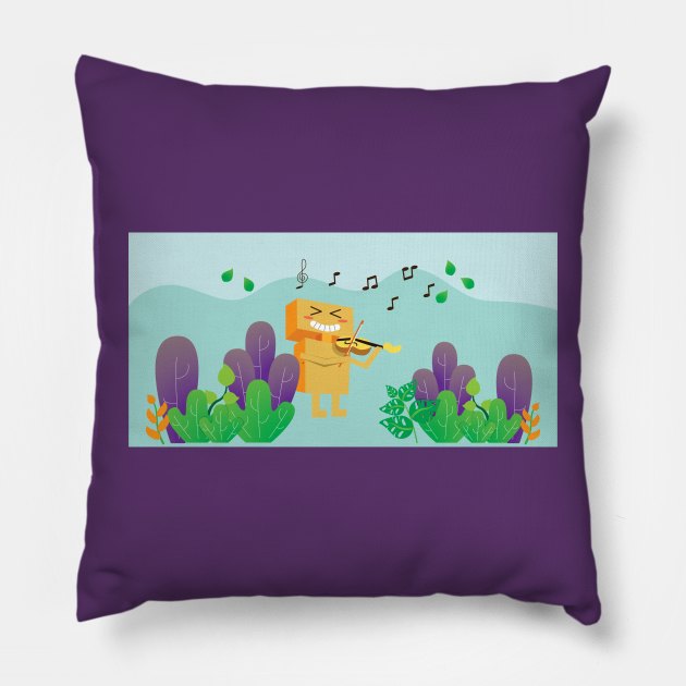 music is my life Pillow by Quenini