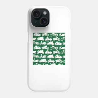 Motorcycle Collection Green Background Phone Case