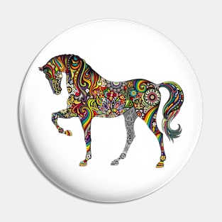 Beautiful Horse Totem Tattoo Art Pin