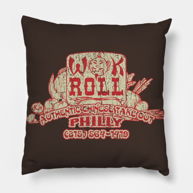 Wok and Roll Chinese Take Out 1986 Pillow by JCD666