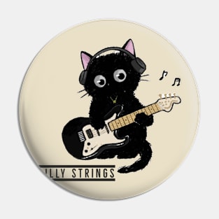 Cat Rock Billy Strings Pin