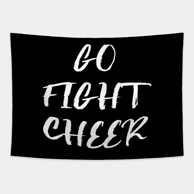 Go Fight Cheer Cheerleader Spiritwear Novelty product Tapestry by nikkidawn74