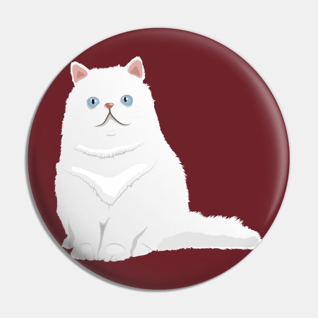 I Love Cat, Meow Pin by Big Snail