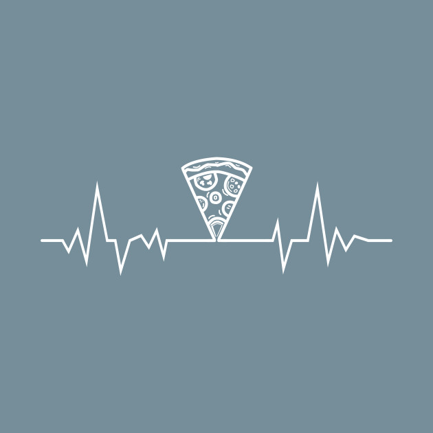 Discover Pizza Heartbeat for Pizza Lovers and Foodie - Pizza Heartbeat - T-Shirt