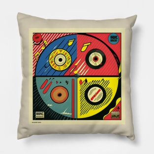 Vintage Pop Art Vinyl LP Comic Pillow