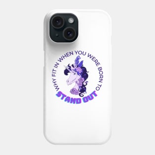 Unicorn Skeleton Born To Stand Out Phone Case