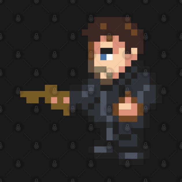 Chris Redfield Resident Evil Pixel Art by AlleenasPixels