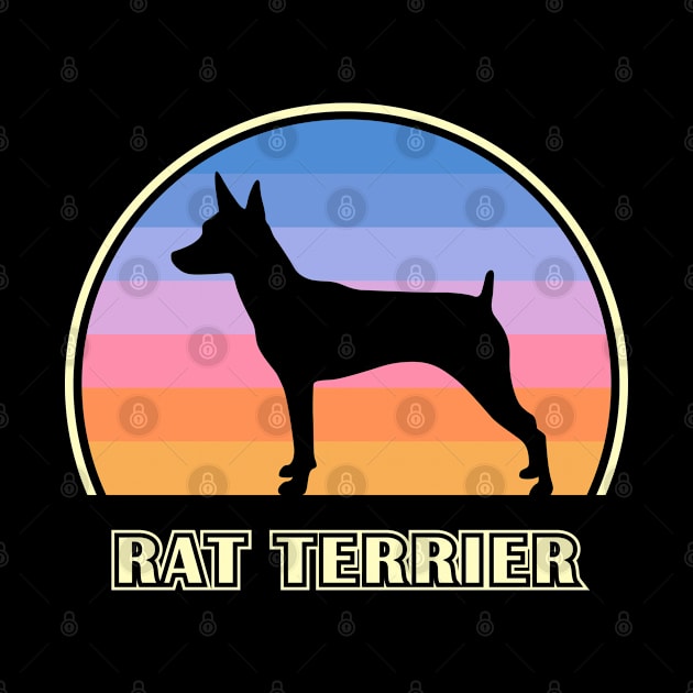 Rat Terrier Vintage Sunset Dog by millersye