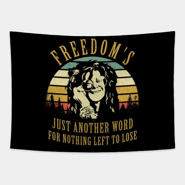 Janis Joplin new 2 Tapestry by Vidi MusiCartoon