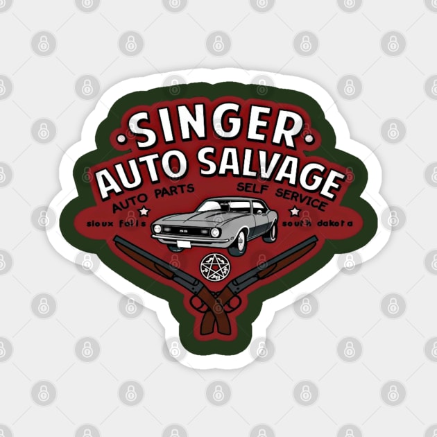 Singer Auto Magnet by Studio 66 Shop