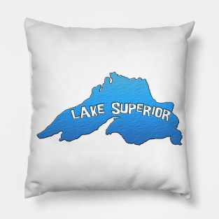 Lake Superior Outline Pillow