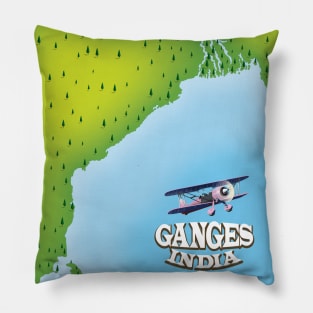 River Ganges India Pillow