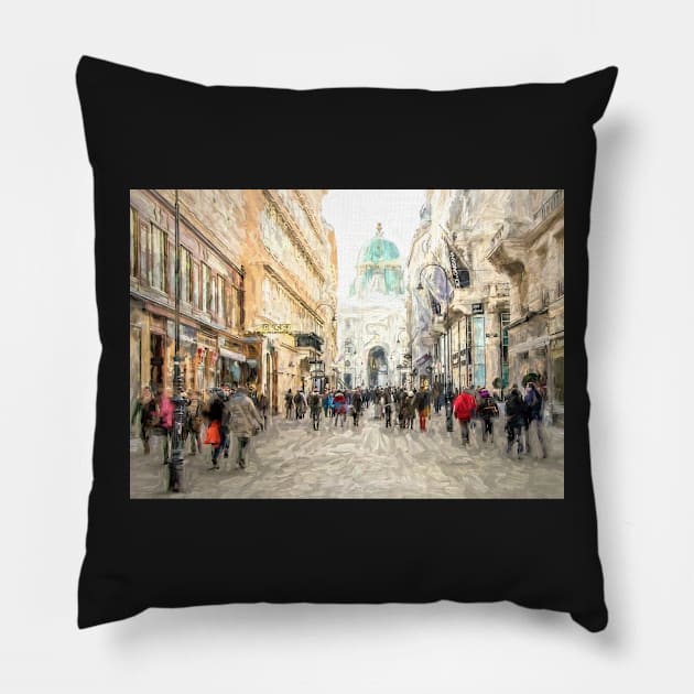 Kohlmarkt Vienna Pillow by Tarrby