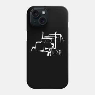 18 Wheeler Semi Truck Shirt for Truck Drivers Who Love OTR Phone Case