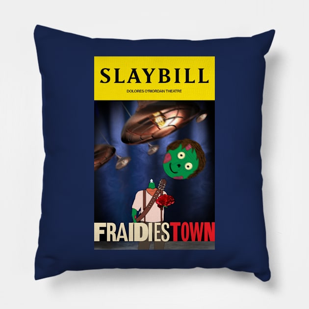 Broadway Zombie Fraidiestown Slaybill Pillow by jrbactor