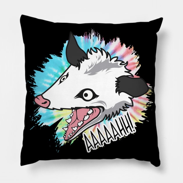 Screaming Possum • Aaah! Possum Pillow by Toodles & Jay