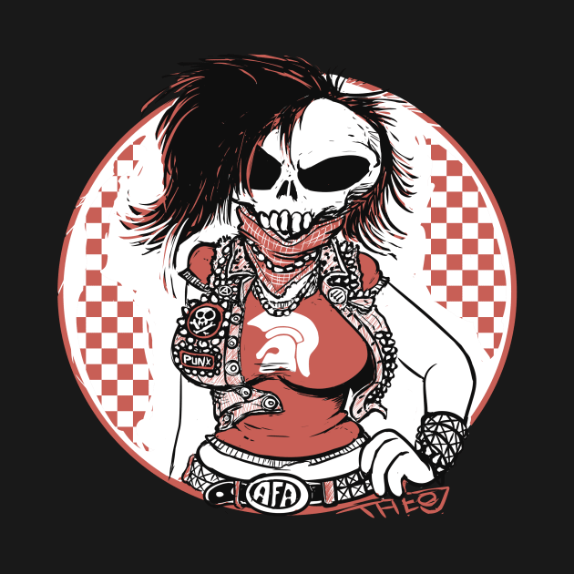 Skull Punx Gal by CombTheCombel