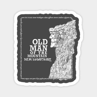 Old Man of the Mountain New Hampshire the Great Stone Face Magnet