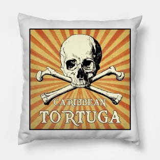 Ports of the Caribbean Pirates - Tortuga Pillow