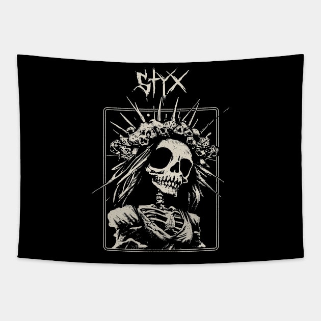 styx spooky bride Tapestry by hex pixel