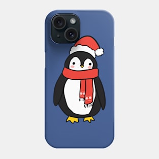 Christmas penguin cute illustration Phone Case