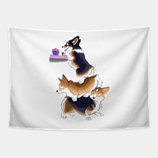 Corgi all mingnon Tapestry