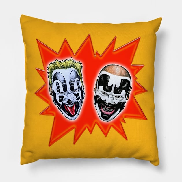 killer clowns Pillow by sapanaentertainment