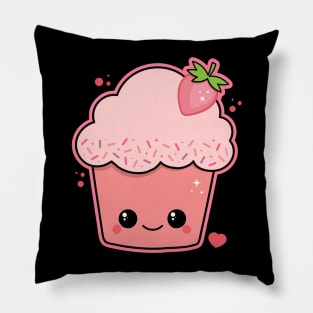 Kawaii Strawberry Muffin Pillow