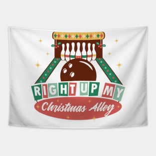 Christmas Bowling Alley P R t shirt Tapestry