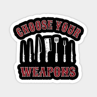 Grill Barbeque Weapons Magnet