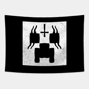 Creeper Black Metal Tapestry