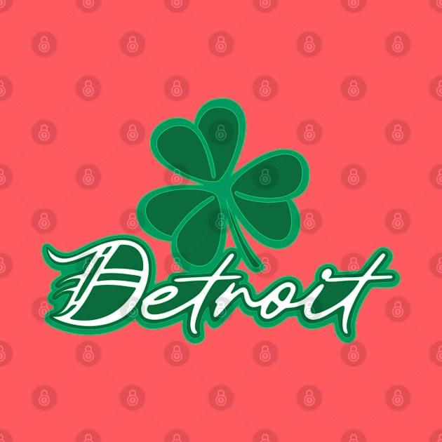 Detroit Irish Shamrock by Blasé Splee Design : Detroit