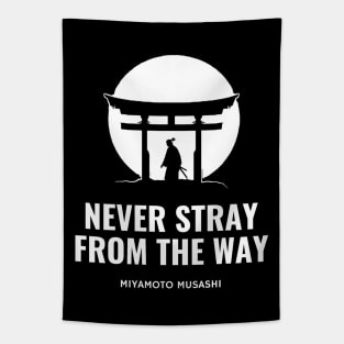 Never stray from the Way - Miyamoto Musashi Tapestry