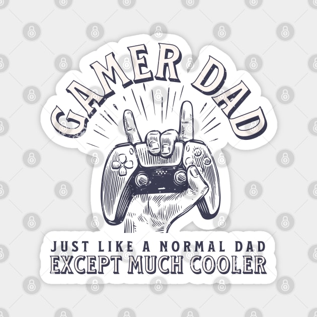 Gamer Dad Magnet by Issho Ni