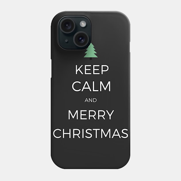 Keep Calm and Merry Christmas T-Shirt Funny Gift Idea Phone Case by giftideas