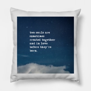 Two souls - Fitzgerald in the night sky Pillow