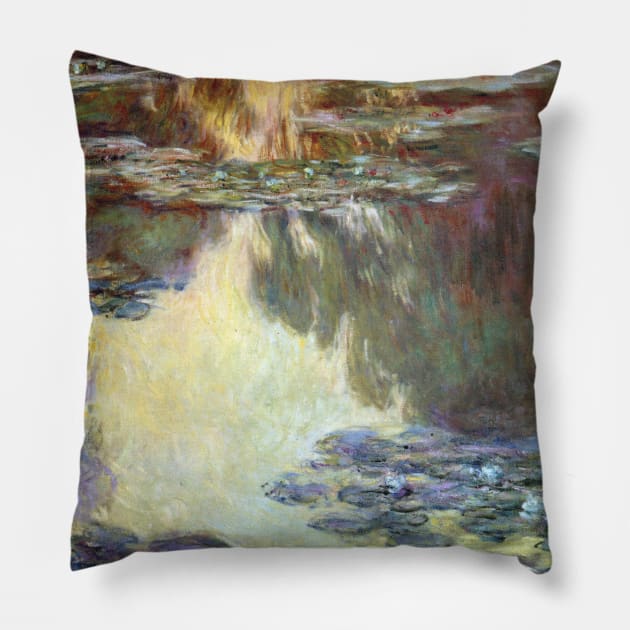 Waterlilies by Claude Monet Pillow by MasterpieceCafe