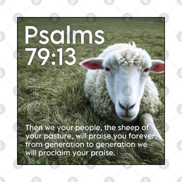 Psalms 79:13 by Bible Verses by Deb