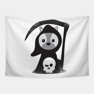 Cute Puppy Death Tapestry