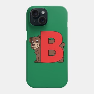 Letter B with Bear Phone Case