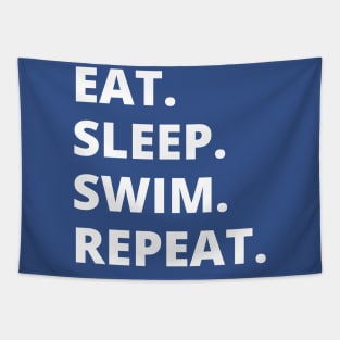 Eat Sleep Swim Repeat Tapestry
